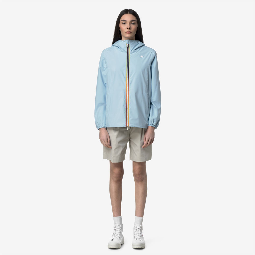 MARGUERITE STRETCH POLY JERSEY Jackets Mid Woman Blue Dream 01
