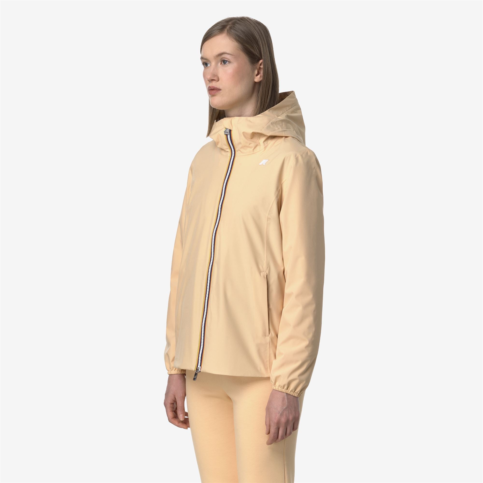 Jackets_WOMAN_MARGUERITE STRETCH POLY JERSEY_Mid_Beige Sheepskin - Commercial 5