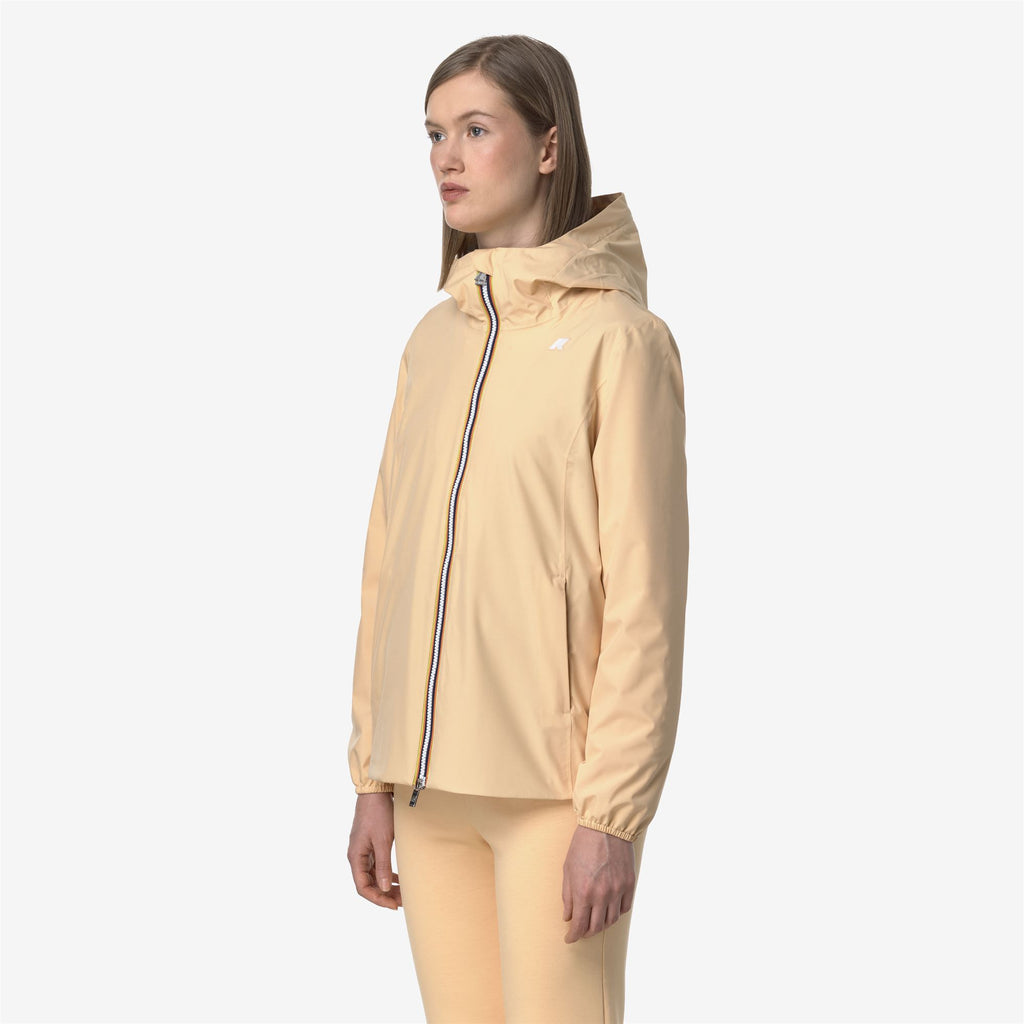 Jackets_WOMAN_MARGUERITE STRETCH POLY JERSEY_Mid_Beige Sheepskin - Commercial 5