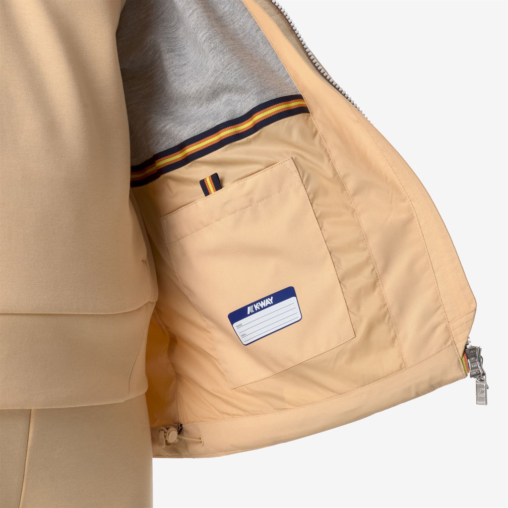 Jackets_WOMAN_MARGUERITE STRETCH POLY JERSEY_Mid_Beige Sheepskin - Commercial 7