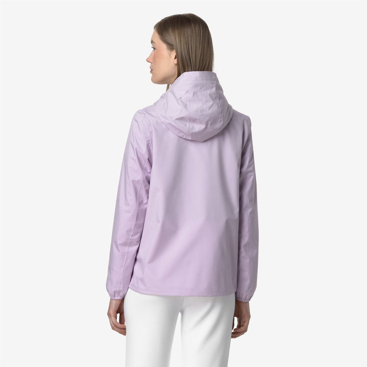 Chaqueta impermeable de media temporada para mujer en violeta con elasticidad 3
