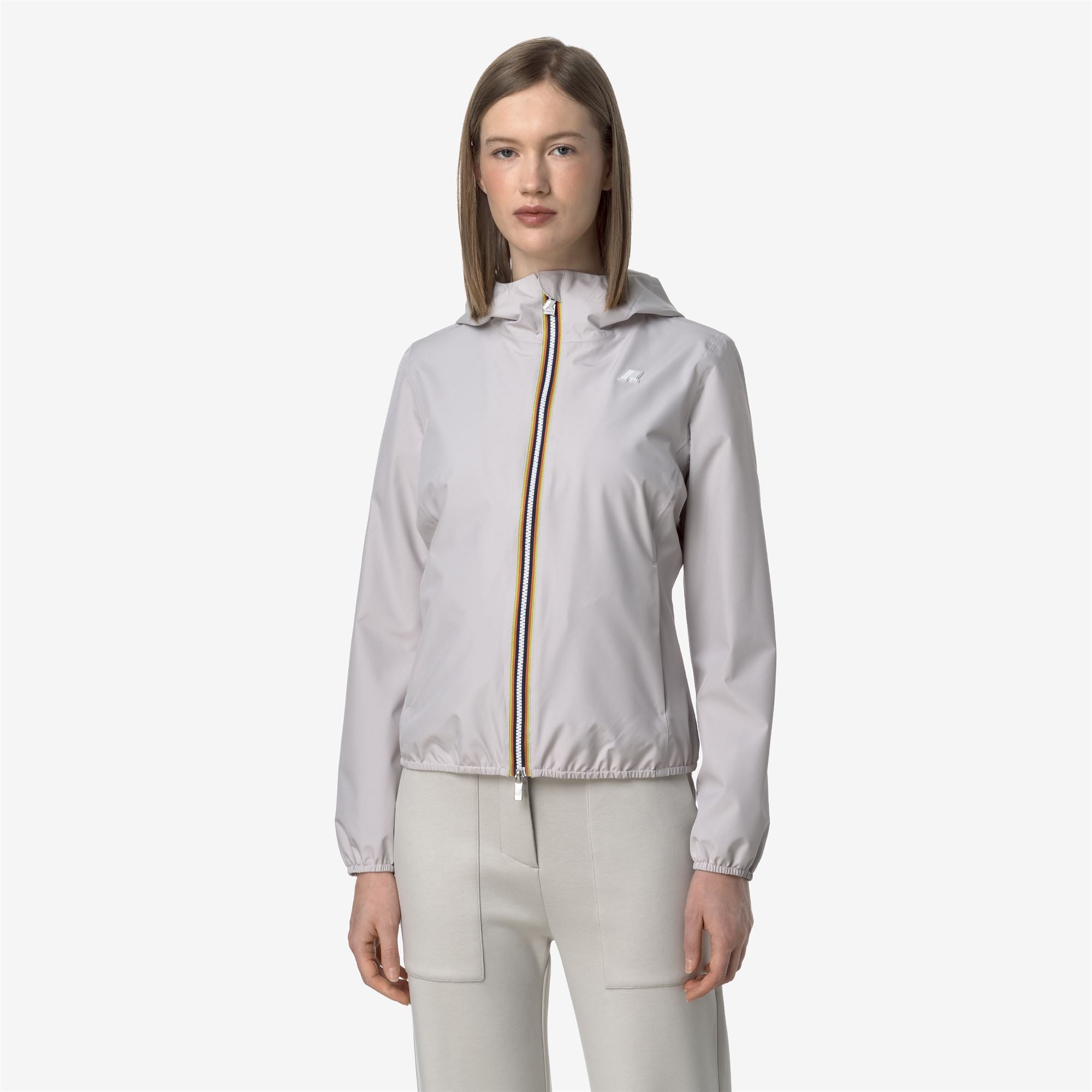 Jackets_WOMAN_LILY STRETCH POLY JERSEY_Short_BEIGE LT - Commercial 4