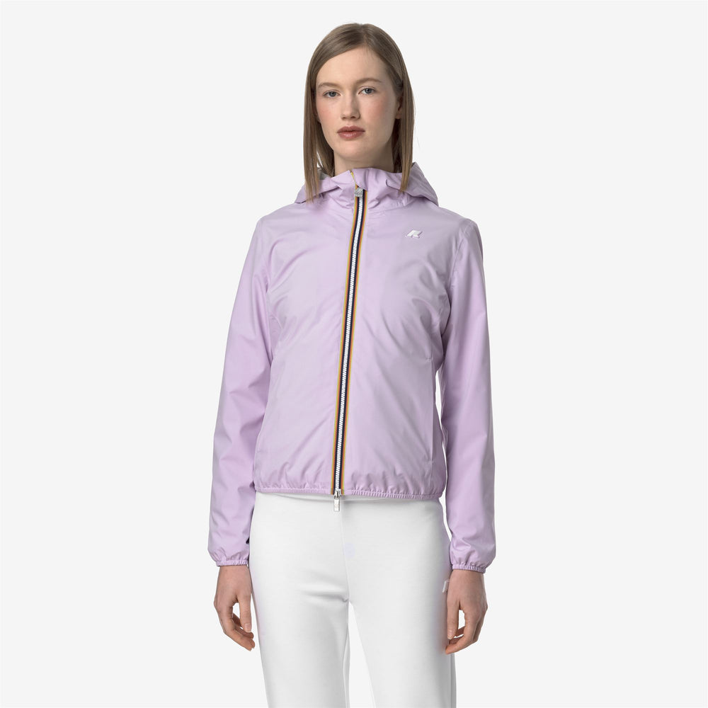 Violet Women's Waterproof Short Jacket for Transitional Weather 02