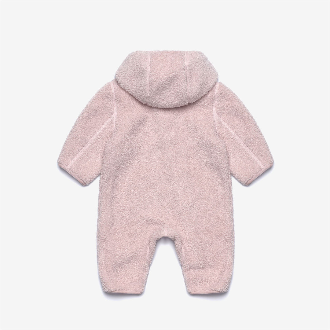 Tuta in pile polare grigia unisex per bambini con cappuccio main