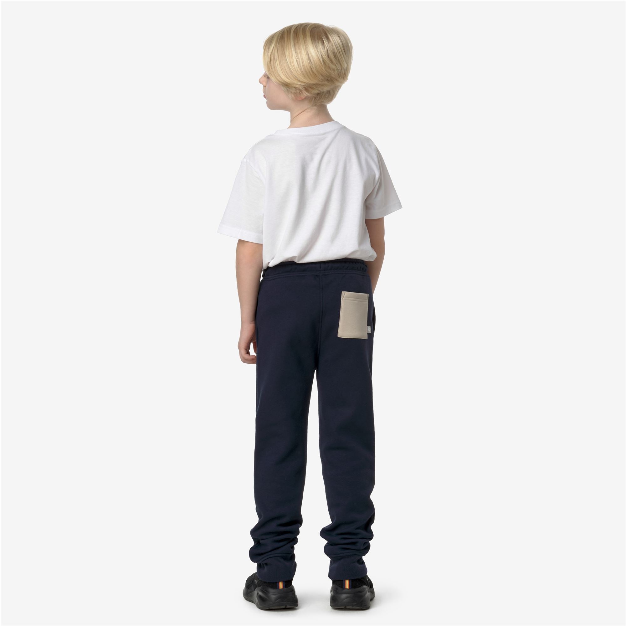 Pants_BOY_P. BUVEL PC LETTERING_Sport Trousers_Blue Depth - Beige Grey - Commercial 6