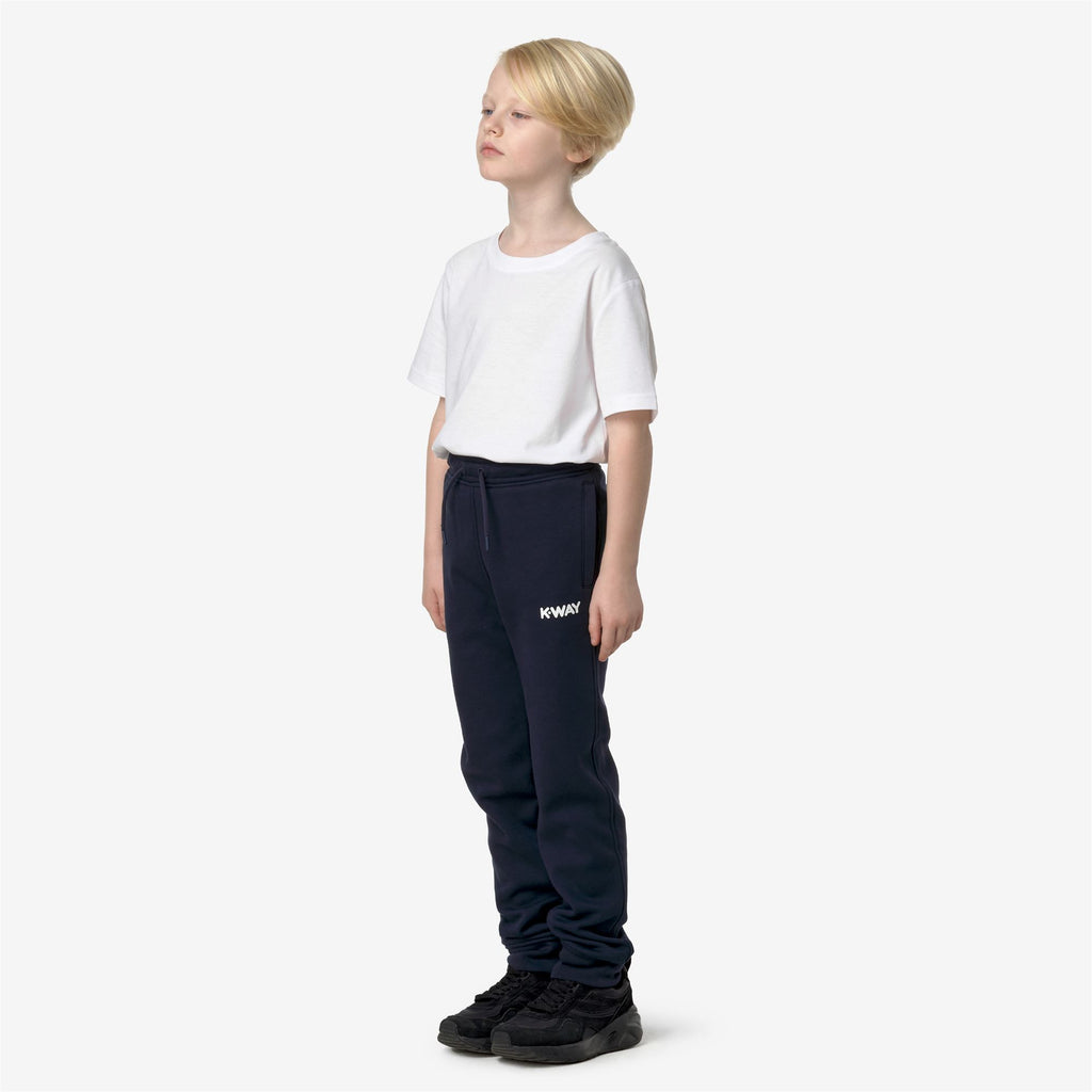 Pants_BOY_P. BUVEL PC LETTERING_Sport Trousers_Blue Depth - Beige Grey - Commercial 5