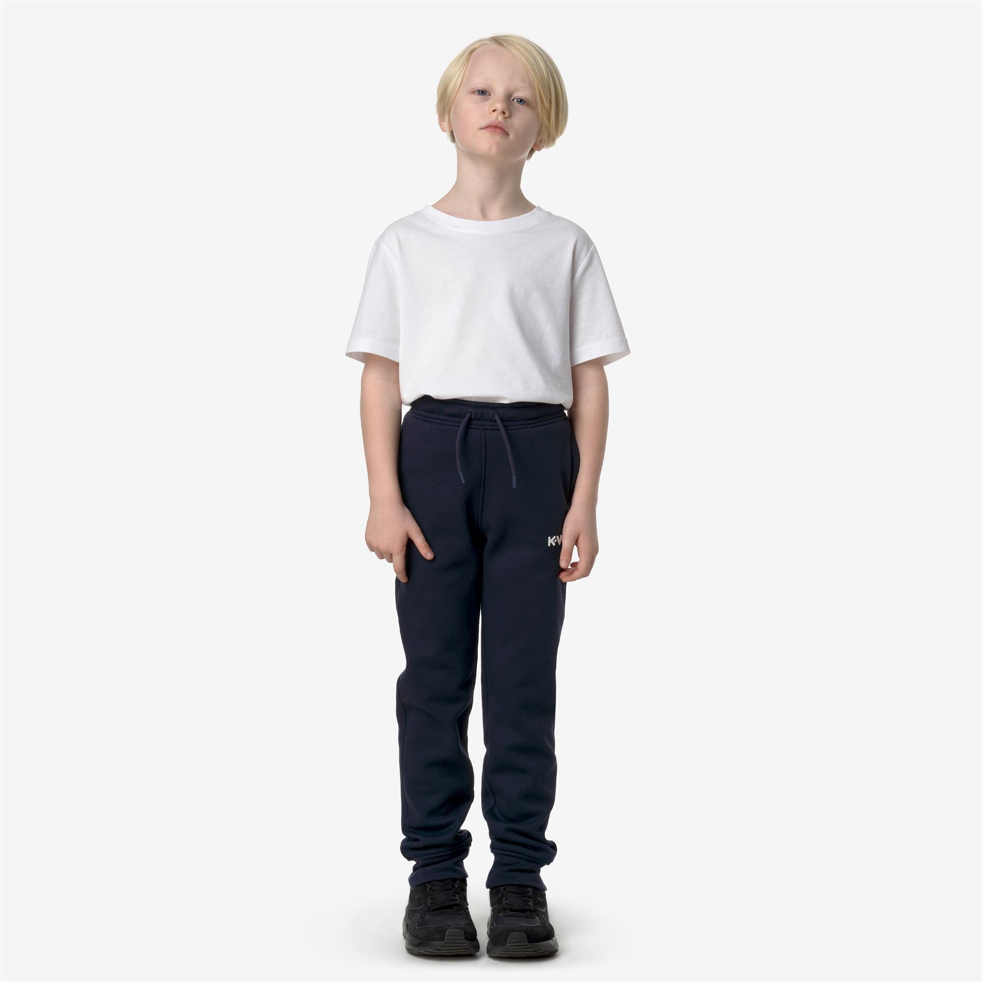 Pants_BOY_P. BUVEL PC LETTERING_Sport Trousers_Blue Depth - Beige Grey - Commercial 4
