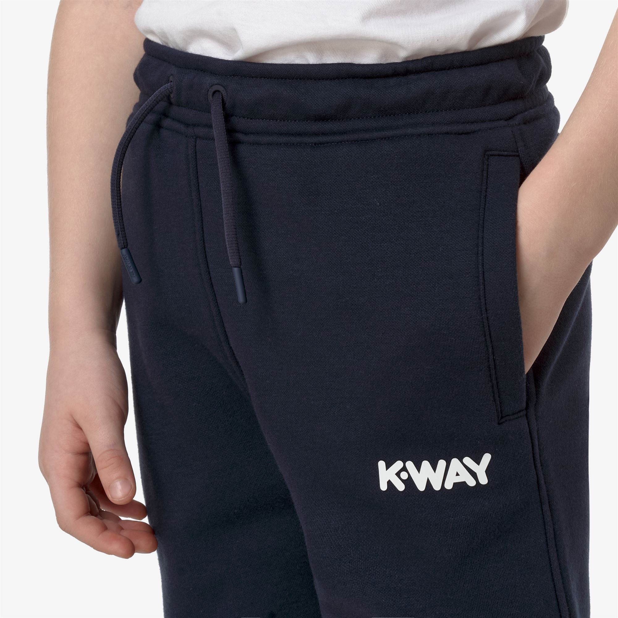Pants_BOY_P. BUVEL PC LETTERING_Sport Trousers_Blue Depth - Beige Grey - Commercial 7