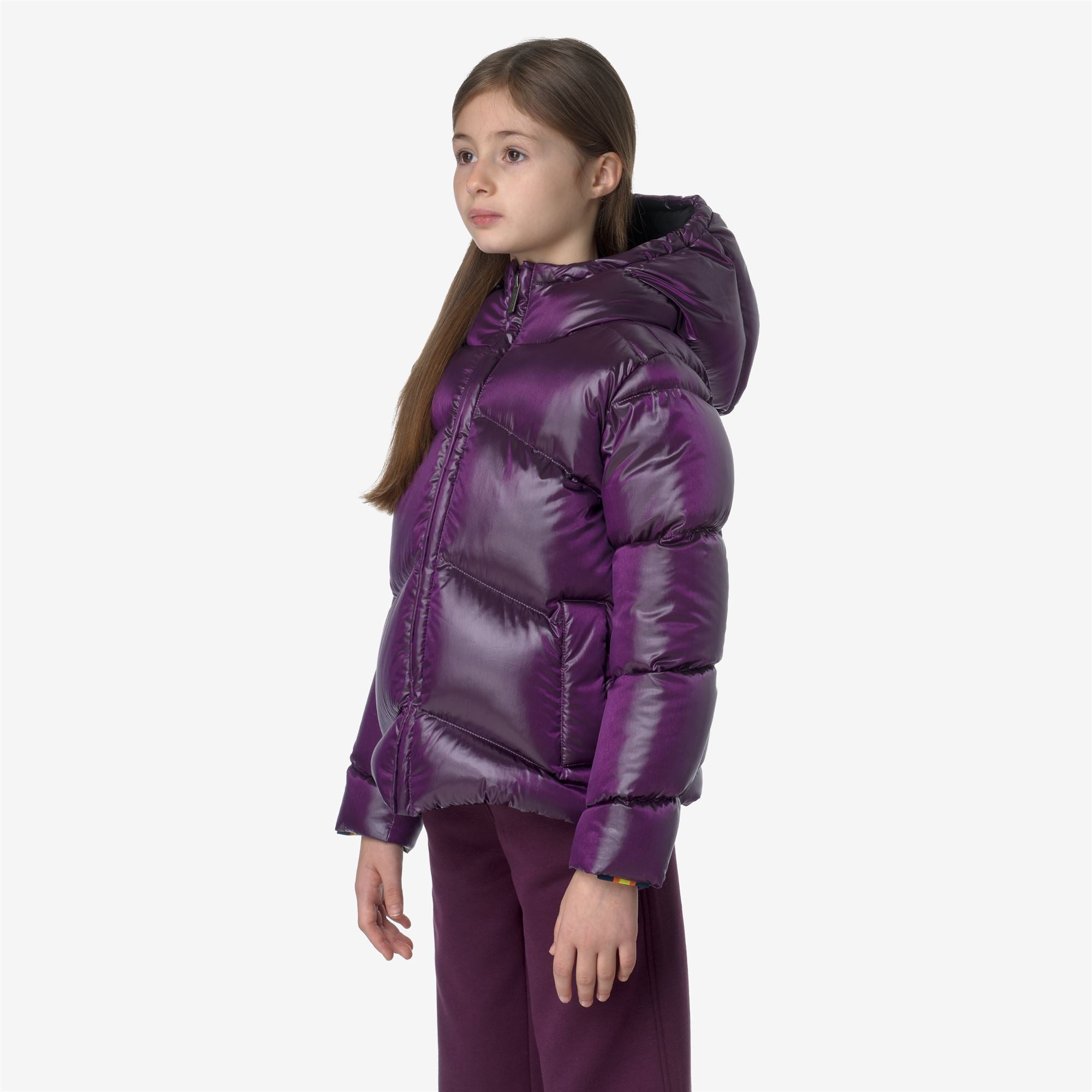 Jackets Girl P. NINEV CRYSTAL CHINTZ THERMO HEAVY Short VIOLET DK