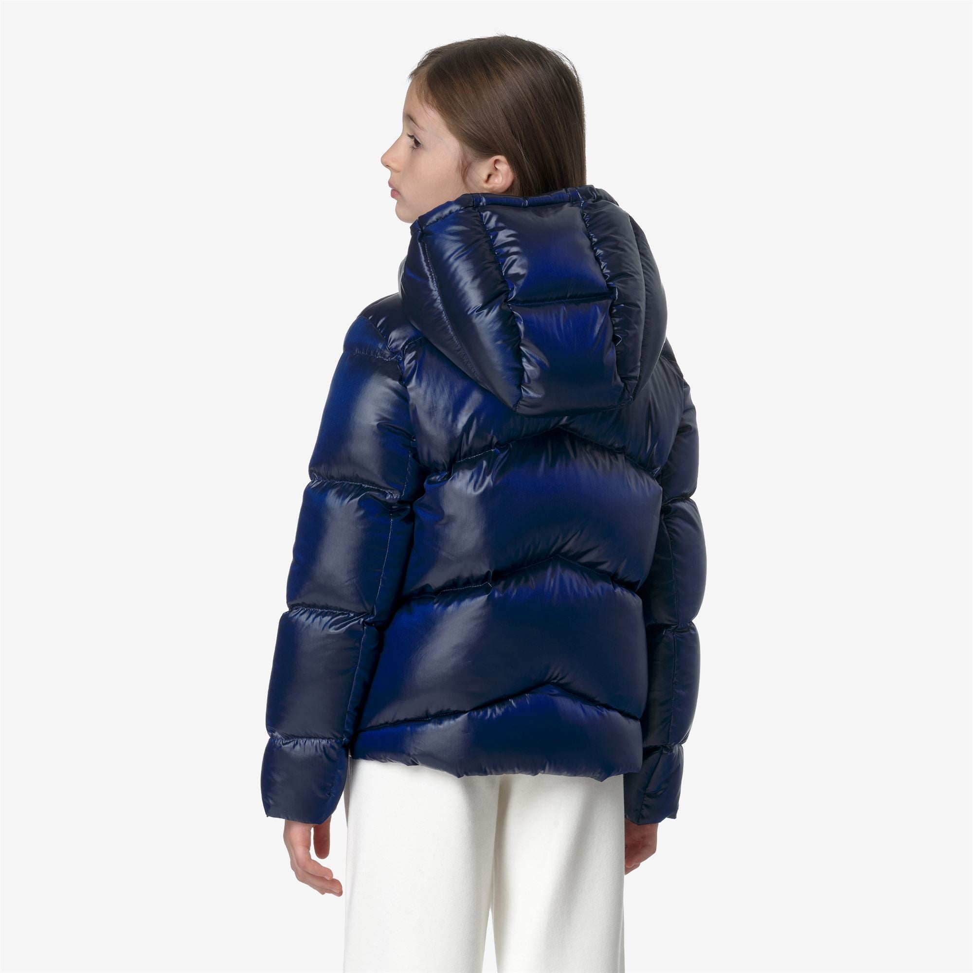 Jackets Girl P. NINEV CRYSTAL CHINTZ THERMO HEAVY Short BLUE DEPTH