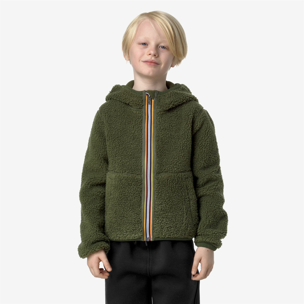Fleece_BOY_P. JACK SHERPA POLAR DOUBLE_Jacket_Green C-Green C - Commercial 7