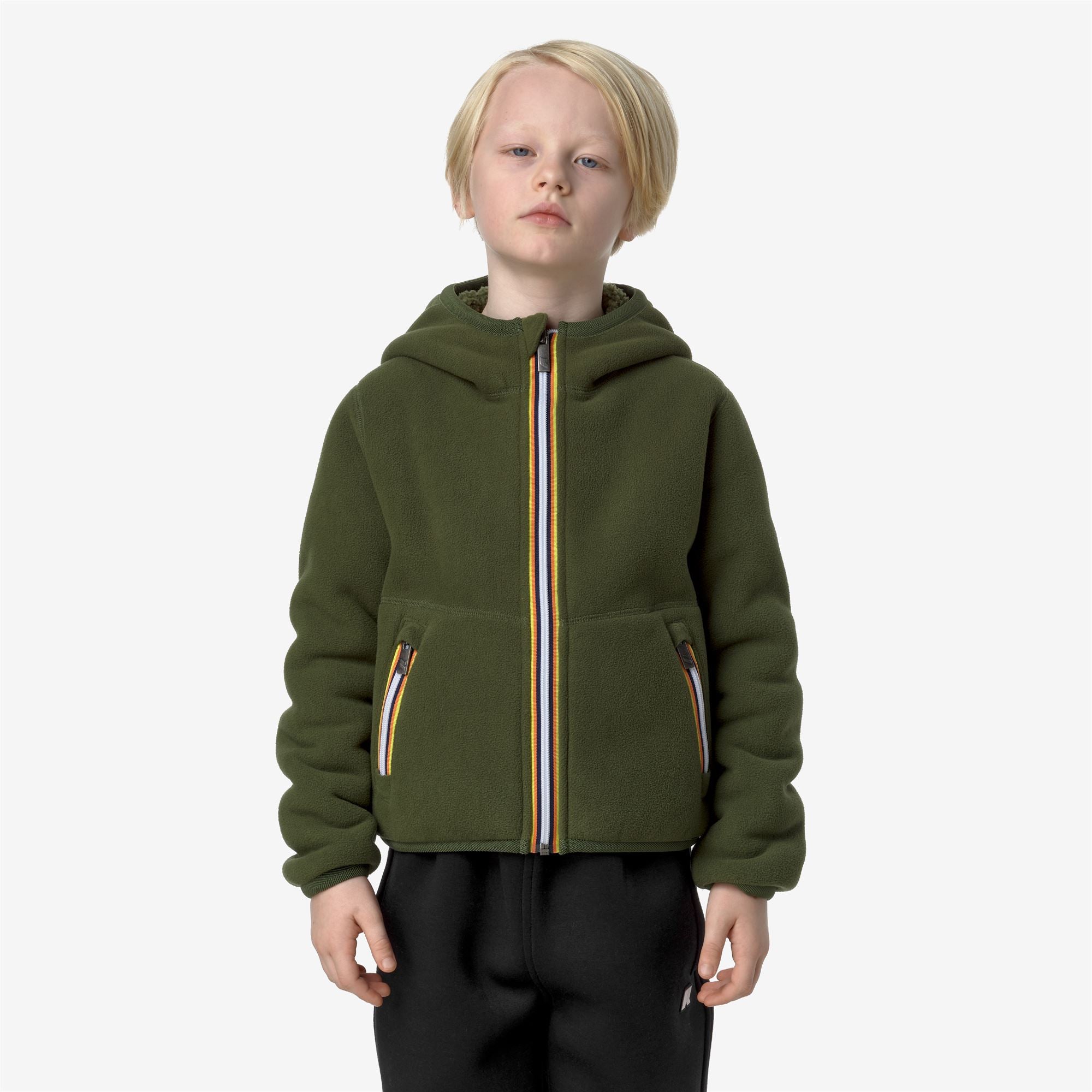 Fleece_BOY_P. JACK SHERPA POLAR DOUBLE_Jacket_Green C-Green C - Commercial 4