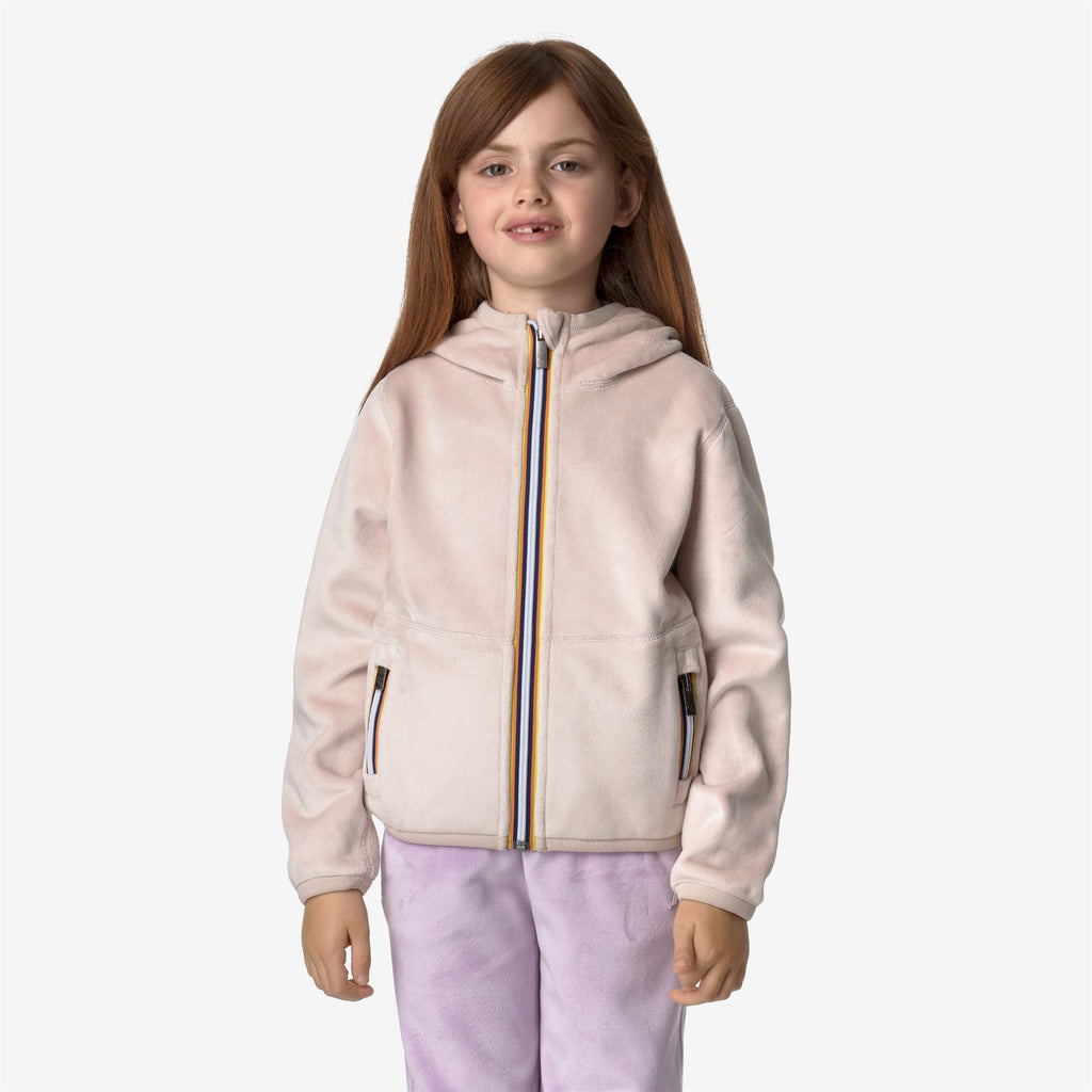 Fleece_GIRL_P. LILY VELOUR POLAR DOUBLE_Jacket_Pink Tint-Pink Tint - Pink Tint - Commercial 3