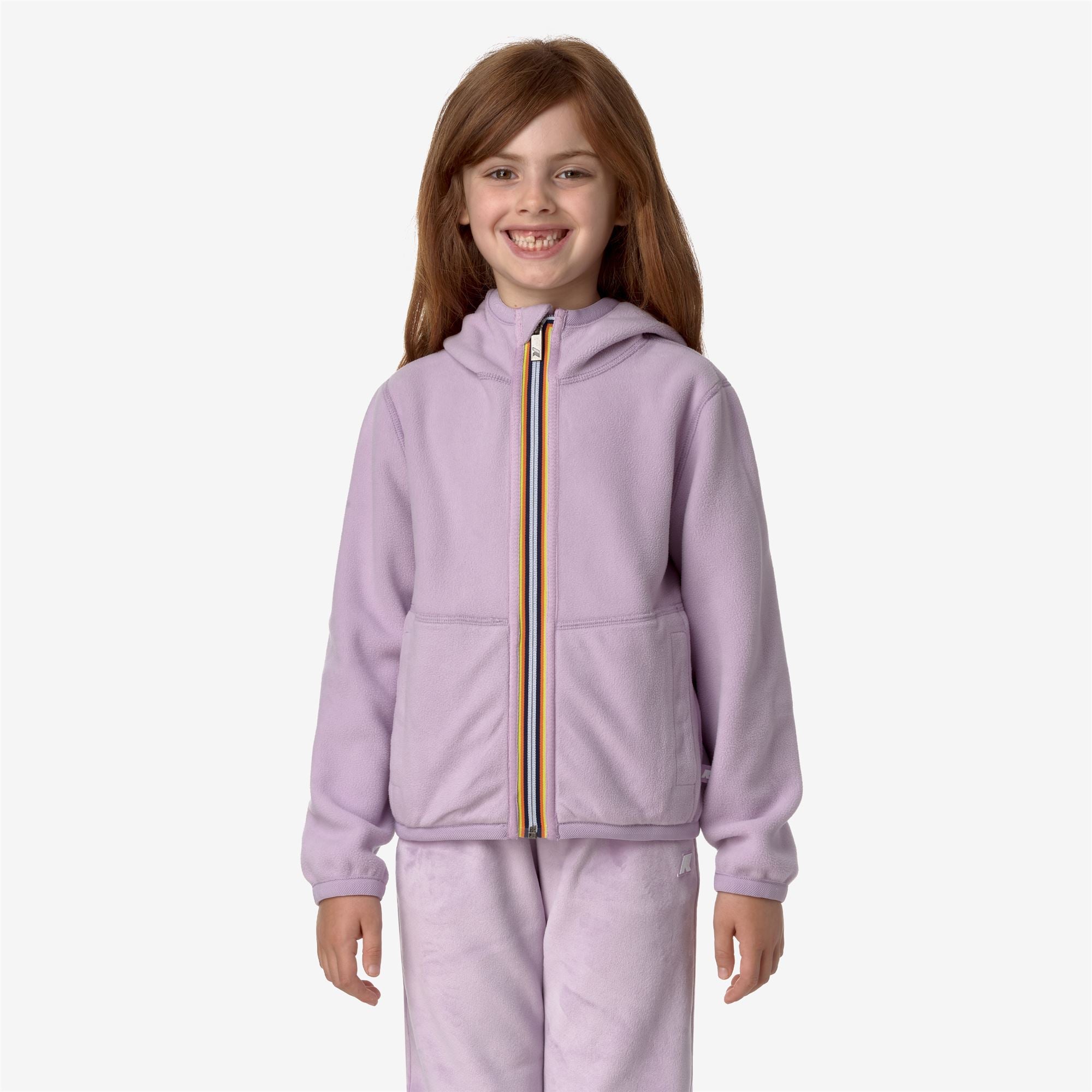 Fleece_GIRL_P. LILY VELOUR POLAR DOUBLE_Jacket_Violet Lt Lilac - Violet Lt Lilac - Commercial 7
