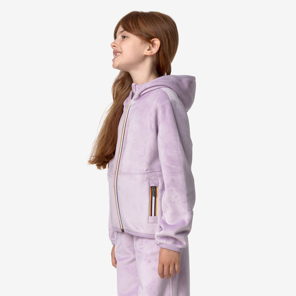 Fleece_GIRL_P. LILY VELOUR POLAR DOUBLE_Jacket_Violet Lt Lilac - Violet Lt Lilac - Commercial 5