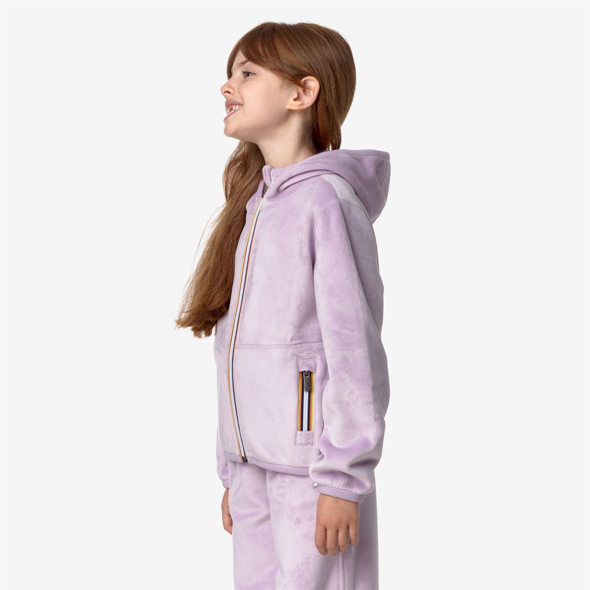 Fleece_GIRL_P. LILY VELOUR POLAR DOUBLE_Jacket_Violet Lt Lilac - Violet Lt Lilac - Commercial 5