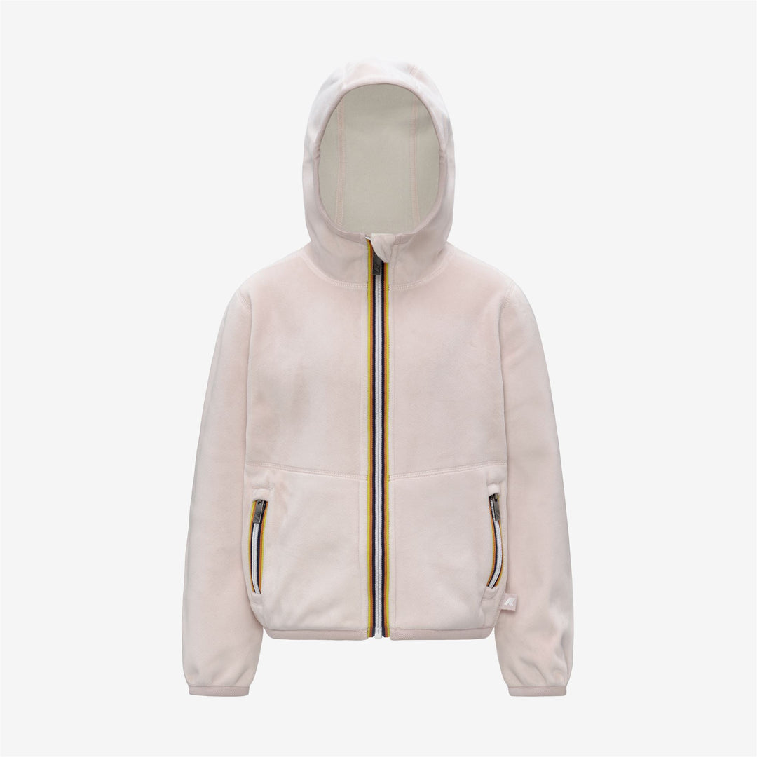 Grey Rose Girl's Reversible Velour Fleece Jacket 01