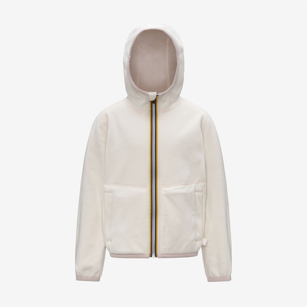 Fleece_GIRL_P. LILY VELOUR POLAR DOUBLE_Jacket_Rose Hushed - White Gardenia - Commercial 2
