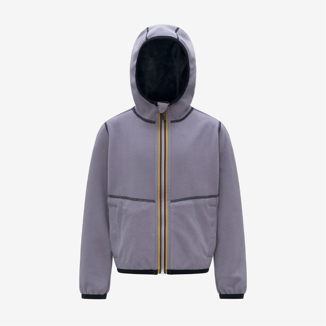Blue lavender Girl's Reversible Fleece Jacket with Pockets main