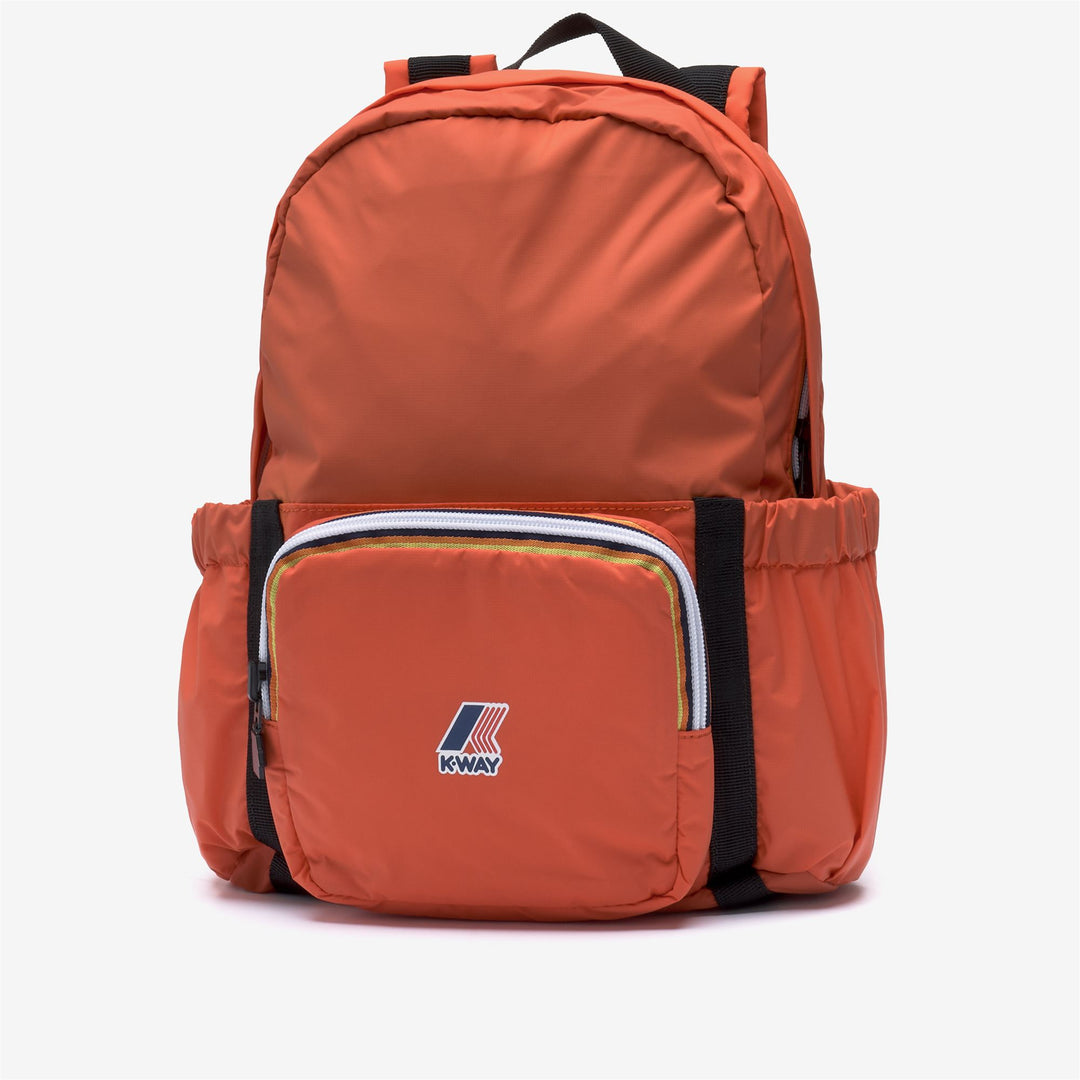 Zaino unisex arancione in nylon riciclato per bambini main