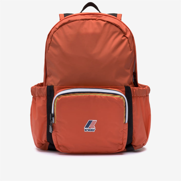 Zaino unisex arancione in nylon riciclato per bambini 1