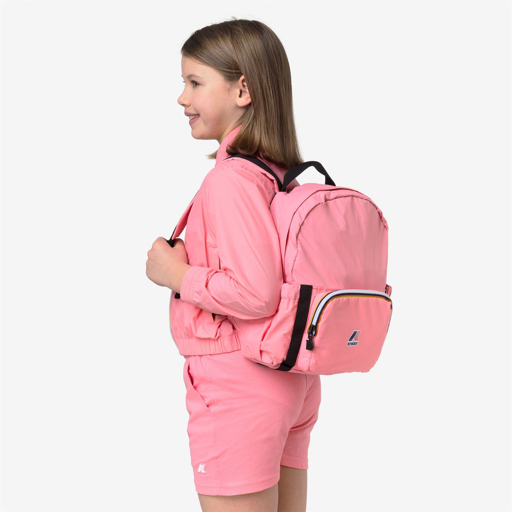 Bags_KID UNISEX_P. LE VRAI 4.0 MICHELET_Backpack_Pink Geranium - Commercial 5