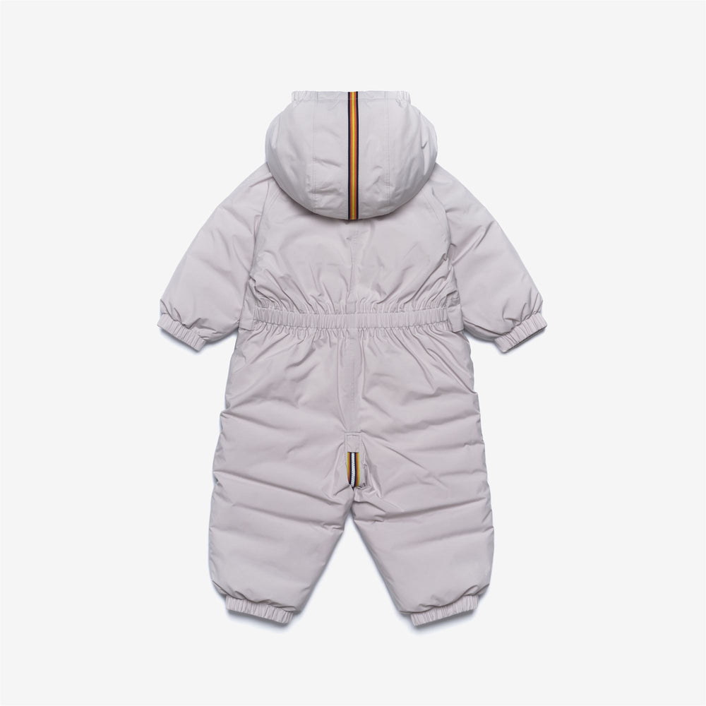 Grey unisex Kid's Water-Repellent Tracksuit with Hood and Pockets 02