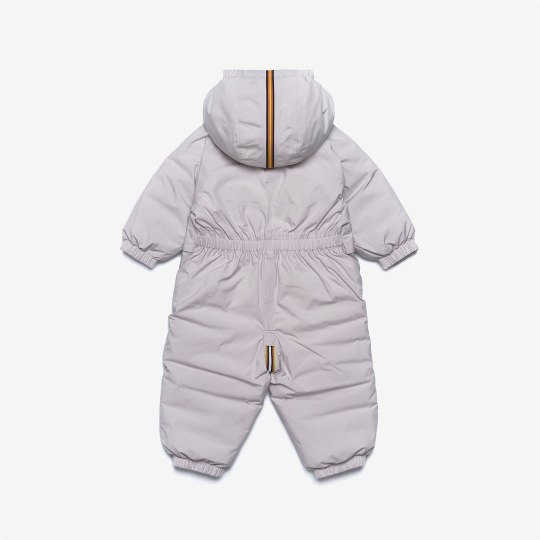 Tuta unisex grigia idrorepellente per bambini con cappuccio e tasche main