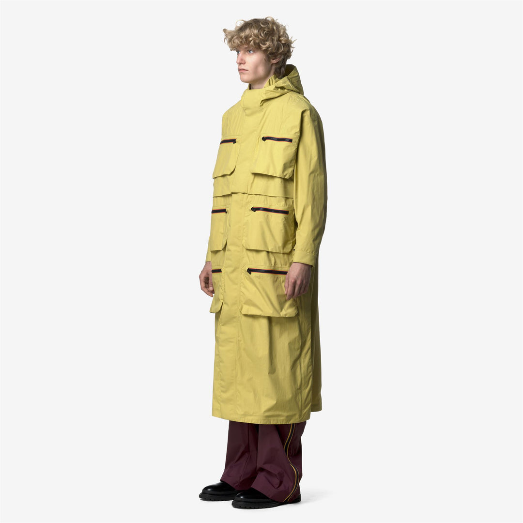 Green Gold Men's Unisex Long Waterproof Jacket with Insulating Membrane main