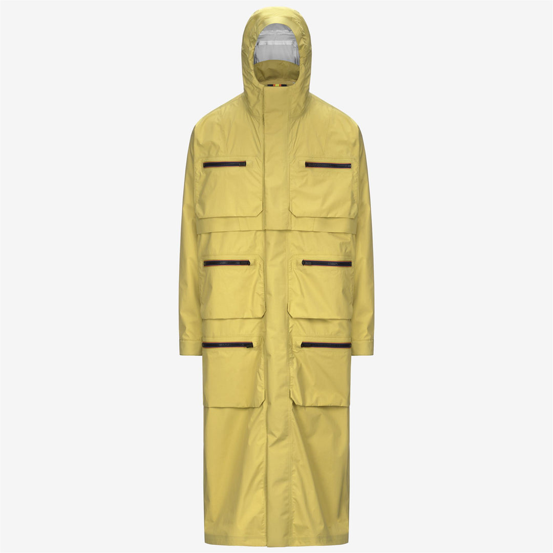 Green Gold Men's Unisex Long Waterproof Jacket with Insulating Membrane 01