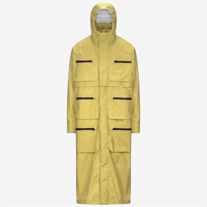 Green Gold Men's Unisex Long Waterproof Jacket with Insulating Membrane 1