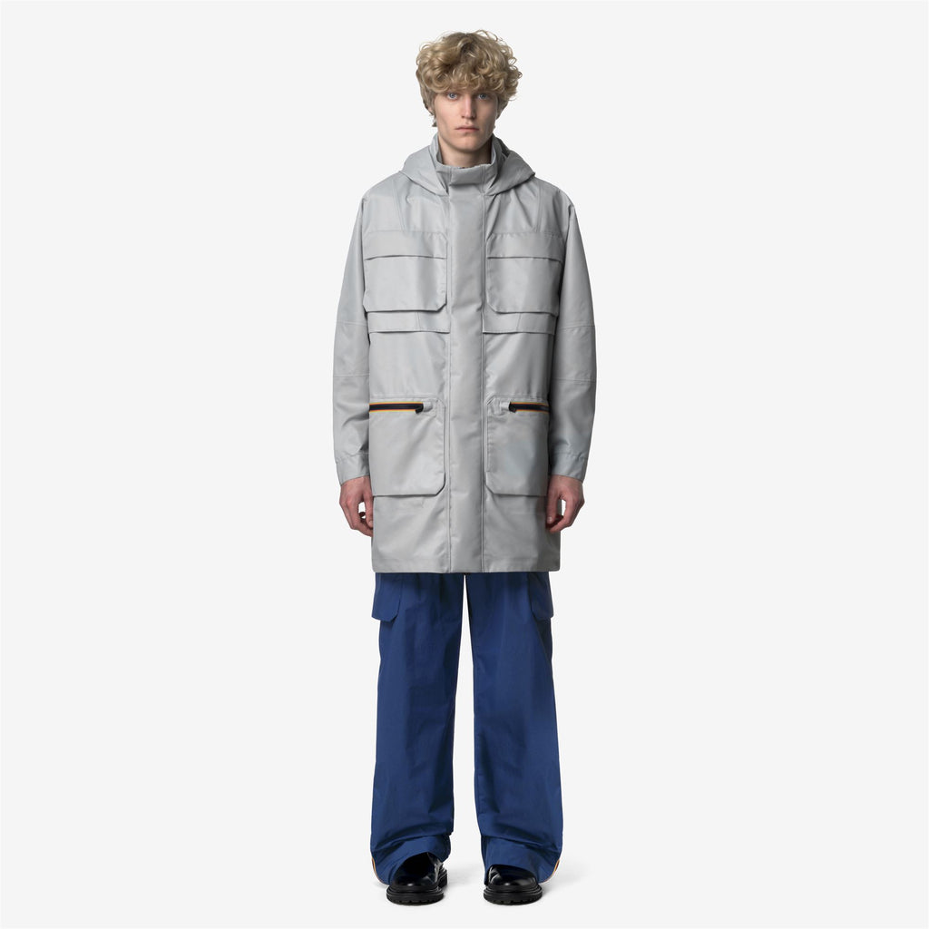 Jackets_UNISEX_EFFIE TECH SHINY TWILL_3/4 Length_Grey Silver - Commercial 4