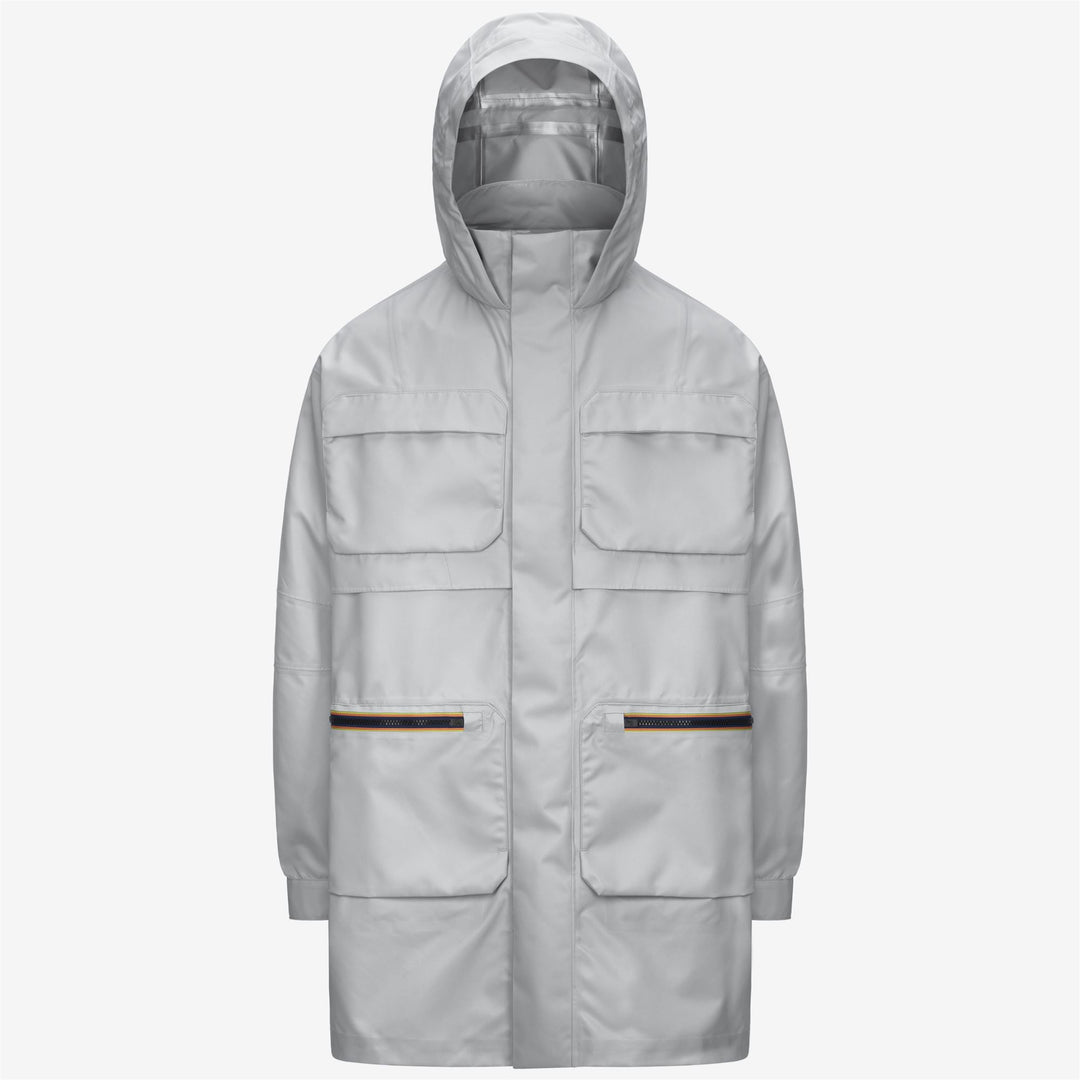 Grey unisex 3/4 Length Water-Resistant Jacket with Insulation 01