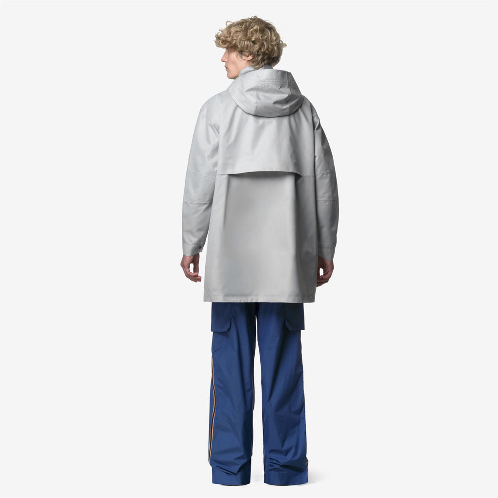 Jackets_UNISEX_EFFIE TECH SHINY TWILL_3/4 Length_Grey Silver - Commercial 6