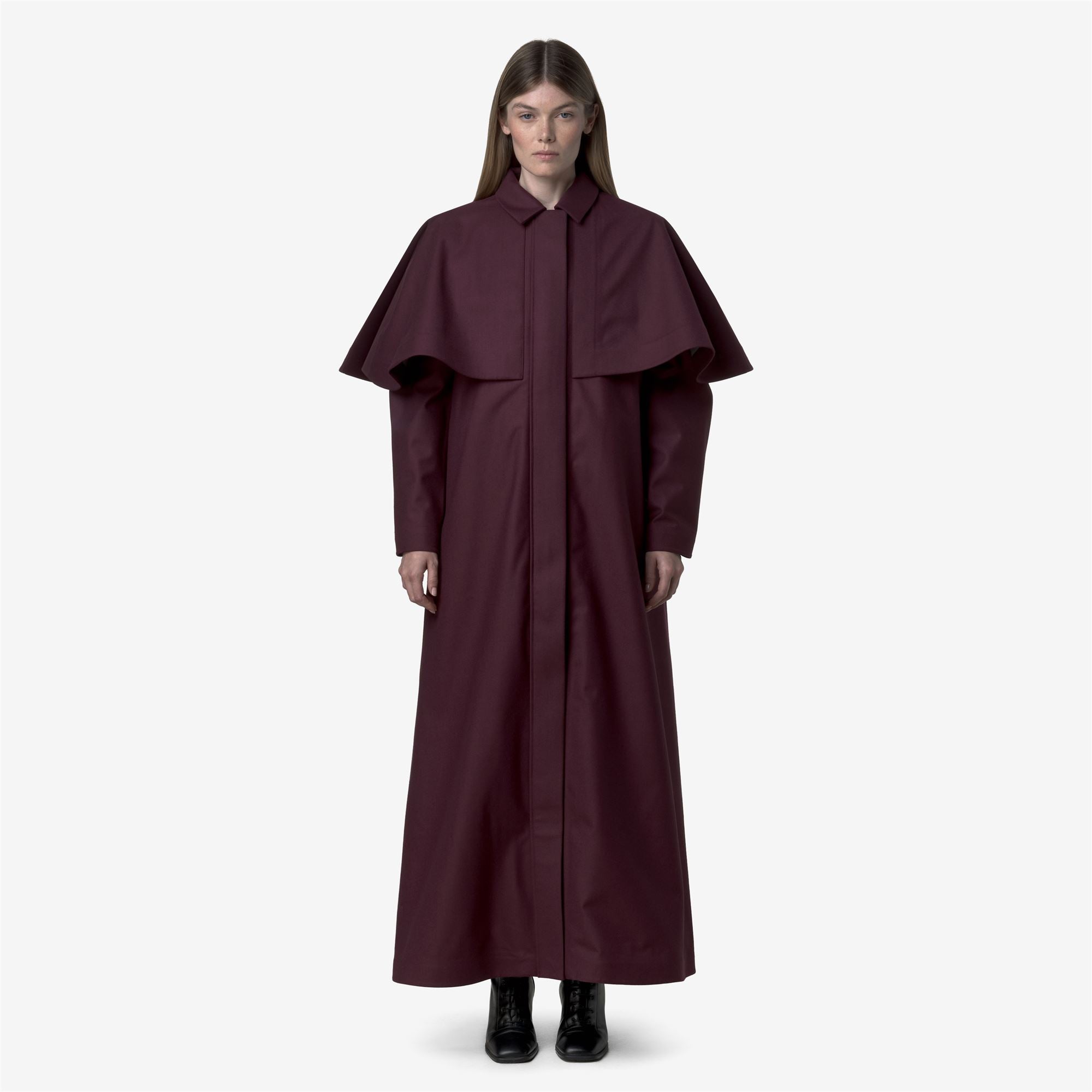 Jackets_WOMAN_BLESS TECH WOOL 3L_Long_Red Dk Amaranto - Commercial 4