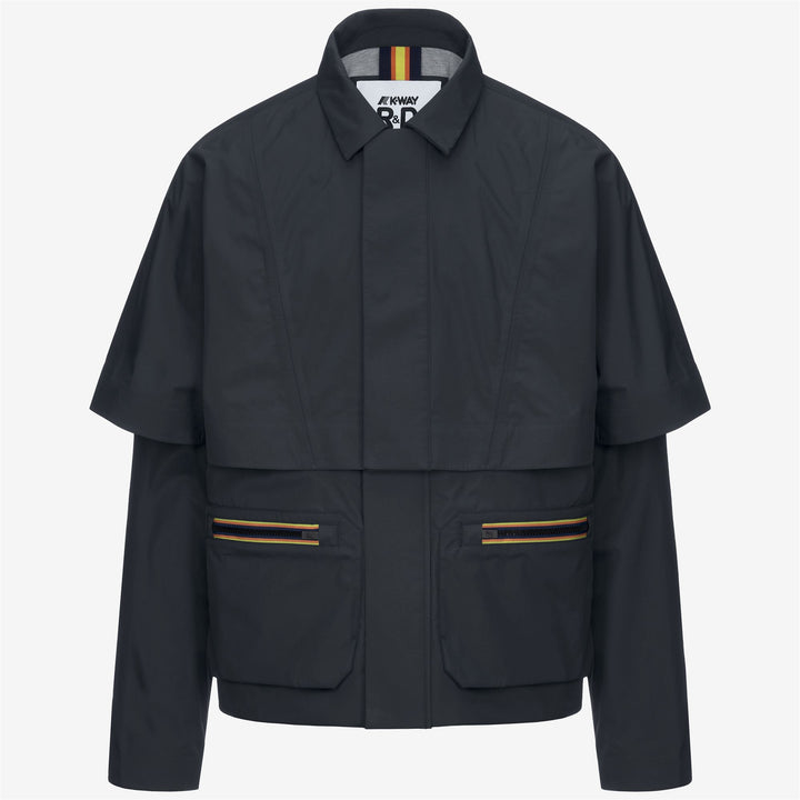 Blue Men's Short Jacket with Wool Blend Lining 1