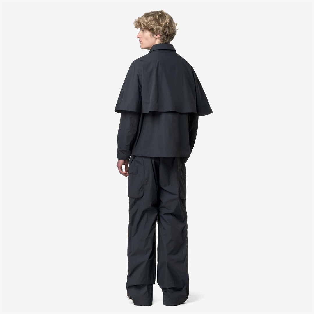 Blue Men's Short Jacket with Wool Blend Lining main