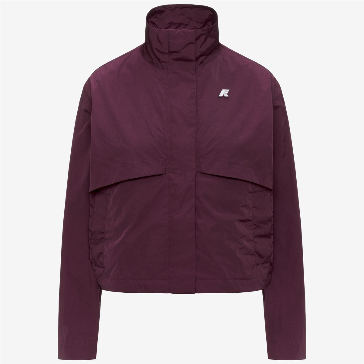 Jackets_Woman_AUBETTE SATIN GLASS_Short_Violet Mauve Wine - Commercial 1