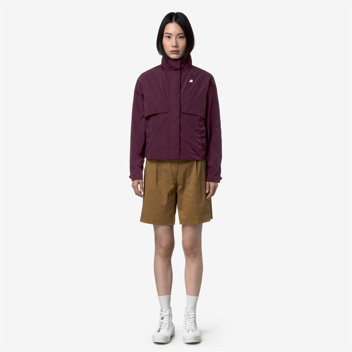 AUBETTE SATIN GLASS - Jackets - Short - Woman - VIOLET MAUVE WINE 3