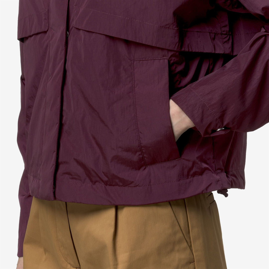 AUBETTE SATIN GLASS - Jackets - Short - Woman - VIOLET MAUVE WINE main