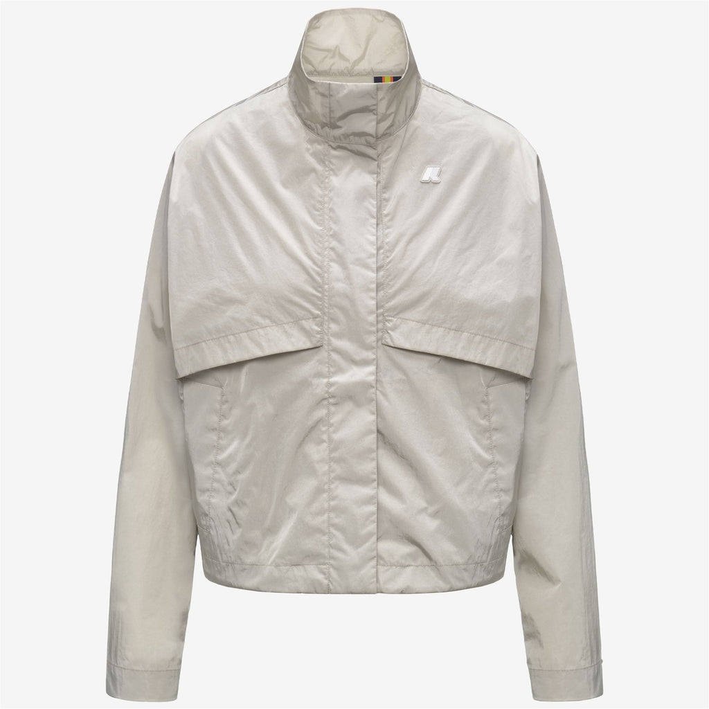 Jackets_Woman_AUBETTE SATIN GLASS_Short_BEIGE LT - Commercial 1