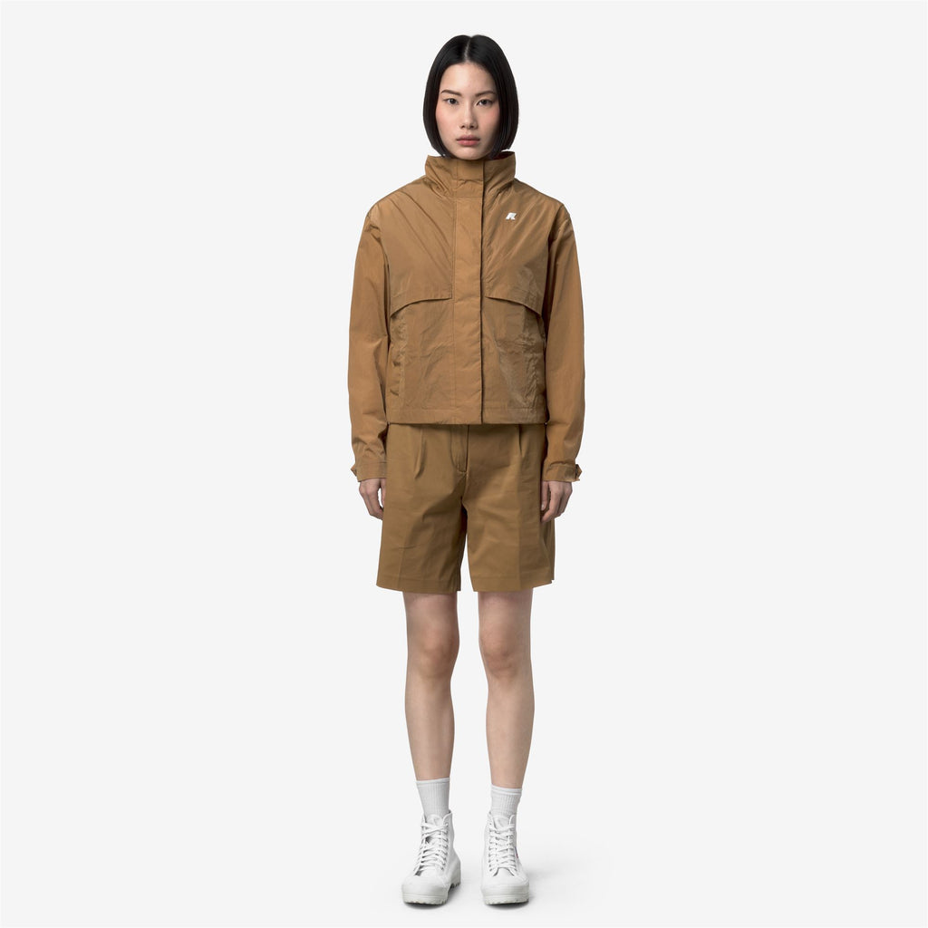 Jackets_Woman_AUBETTE SATIN GLASS_Short_Brown Bistre - Commercial 4