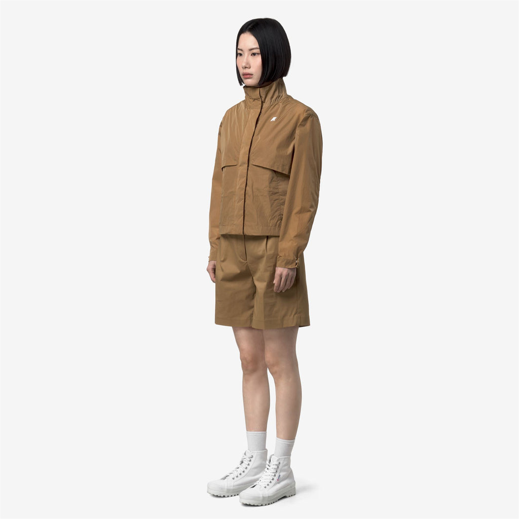 Jackets_Woman_AUBETTE SATIN GLASS_Short_Brown Bistre - Commercial 5