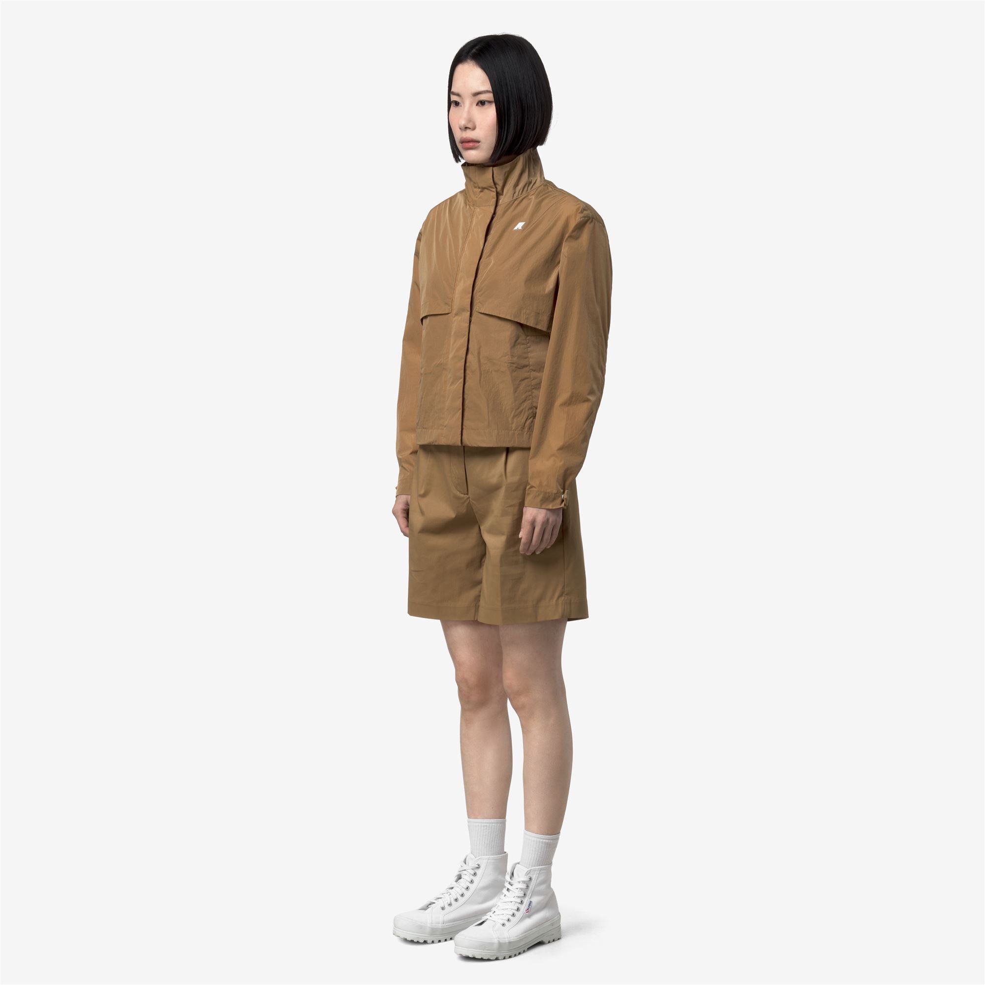 Jackets_Woman_AUBETTE SATIN GLASS_Short_Brown Bistre - Commercial 5