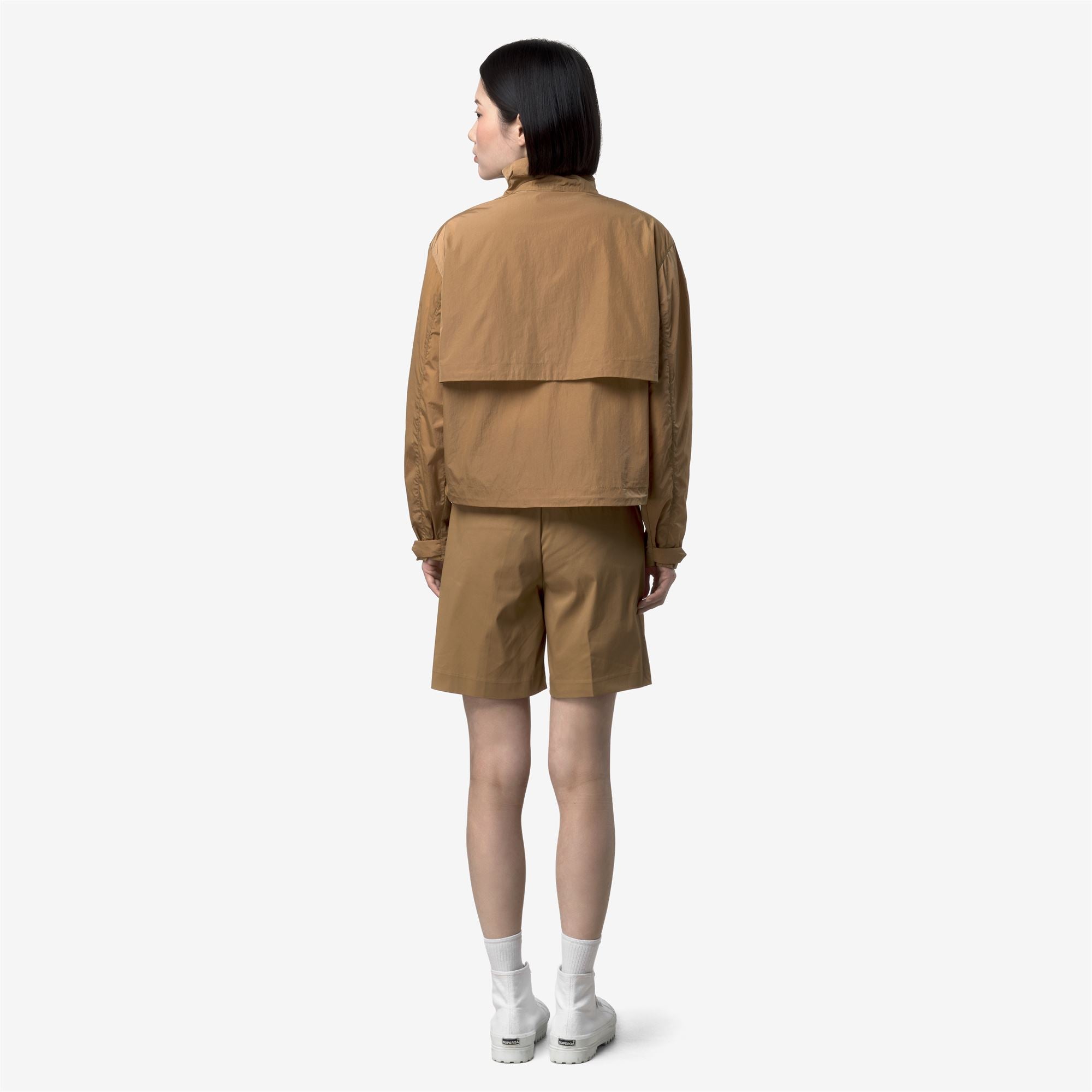 Jackets_Woman_AUBETTE SATIN GLASS_Short_Brown Bistre - Commercial 6