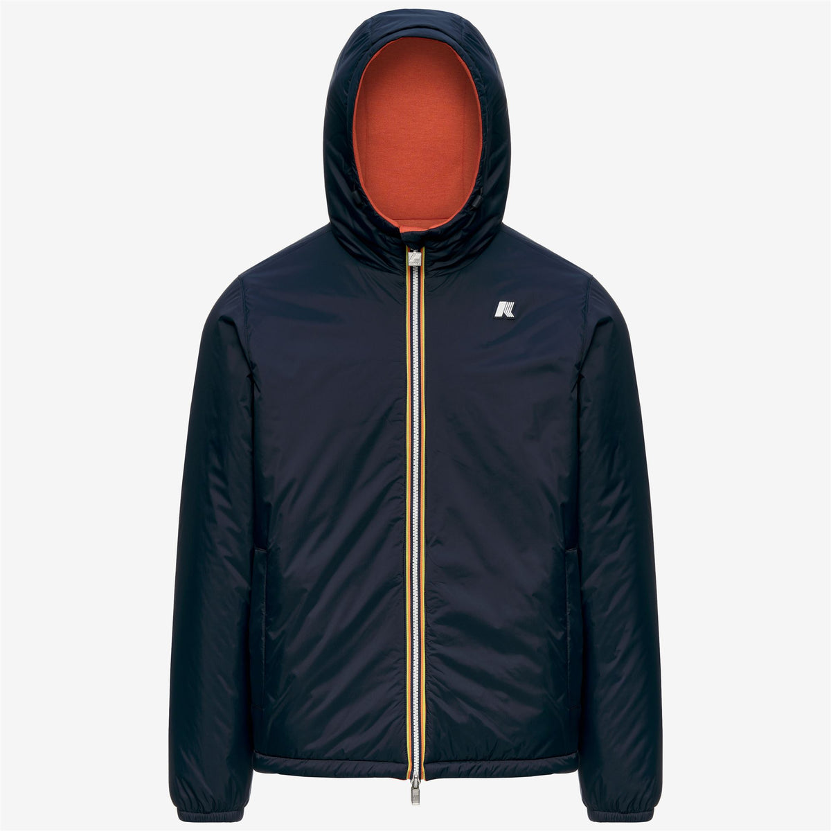 Jackets_Man_JACK SPACER NYLON DOUBLE_Short_Orange Brownish - Blue Depth - Commercial 2