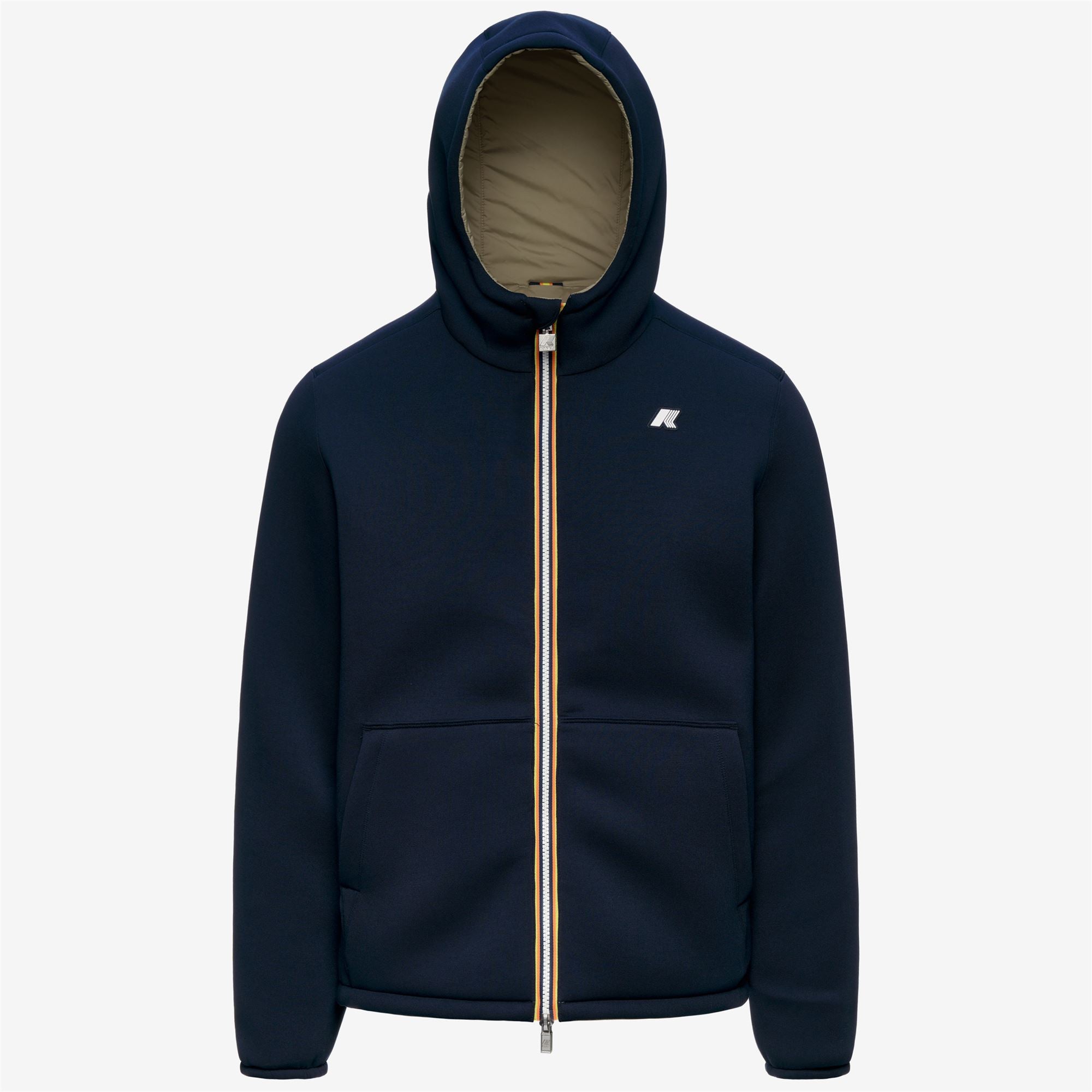 Jackets_Man_JACK SPACER NYLON DOUBLE_Short_Blue Depth - Green Army - Commercial 1