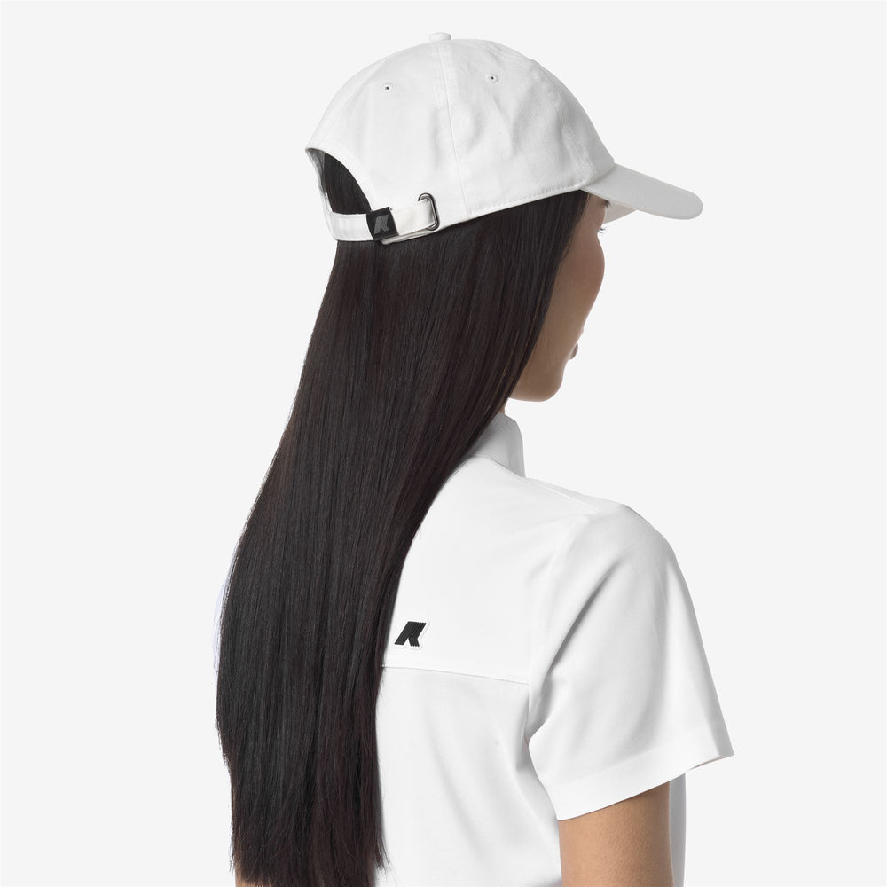 Bright White Unisex Golf Cap with Adjustable Strap 02