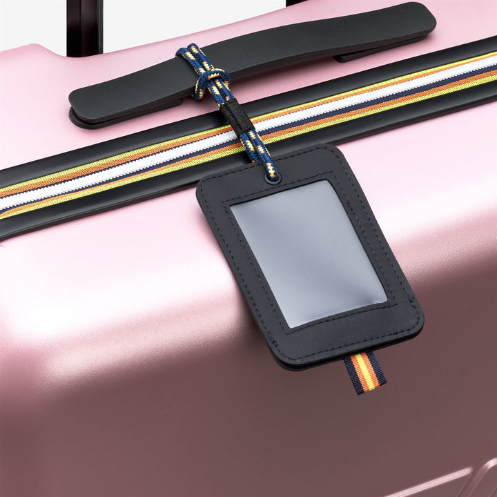 Pink unisex hardshell travel trolley suitcase with spinner wheels 4