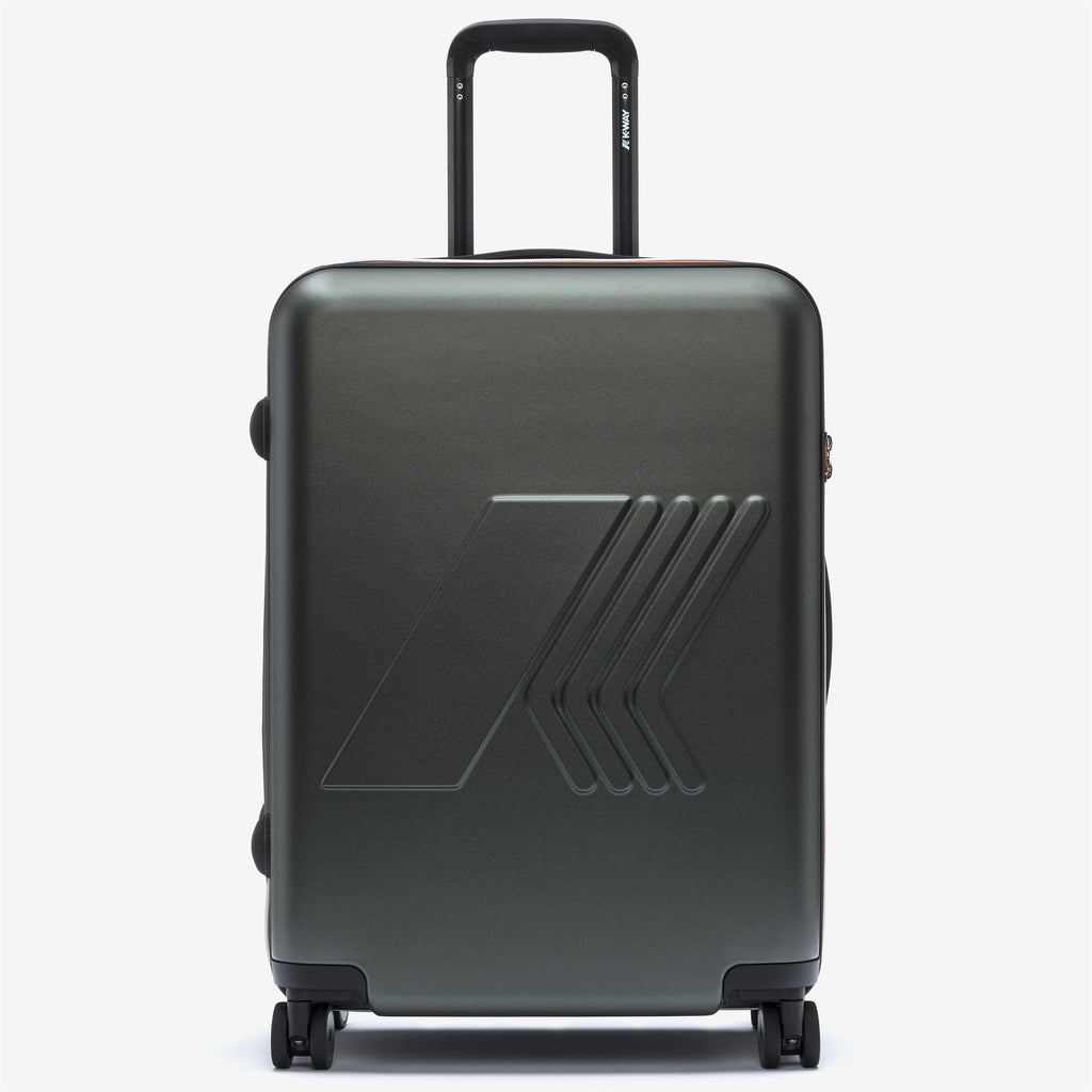 Luggage Bags_UNISEX_EUDOXIEUR LOGO_Trolley_GREEN BLACKISH - Commercial 1